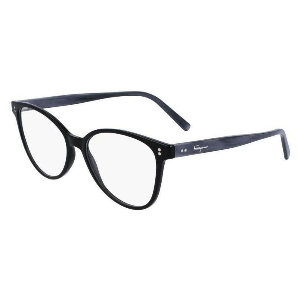 New Salvatore Ferragamo SF-2948 004 Black & Grey Marble Eyeglasses 54/16/145